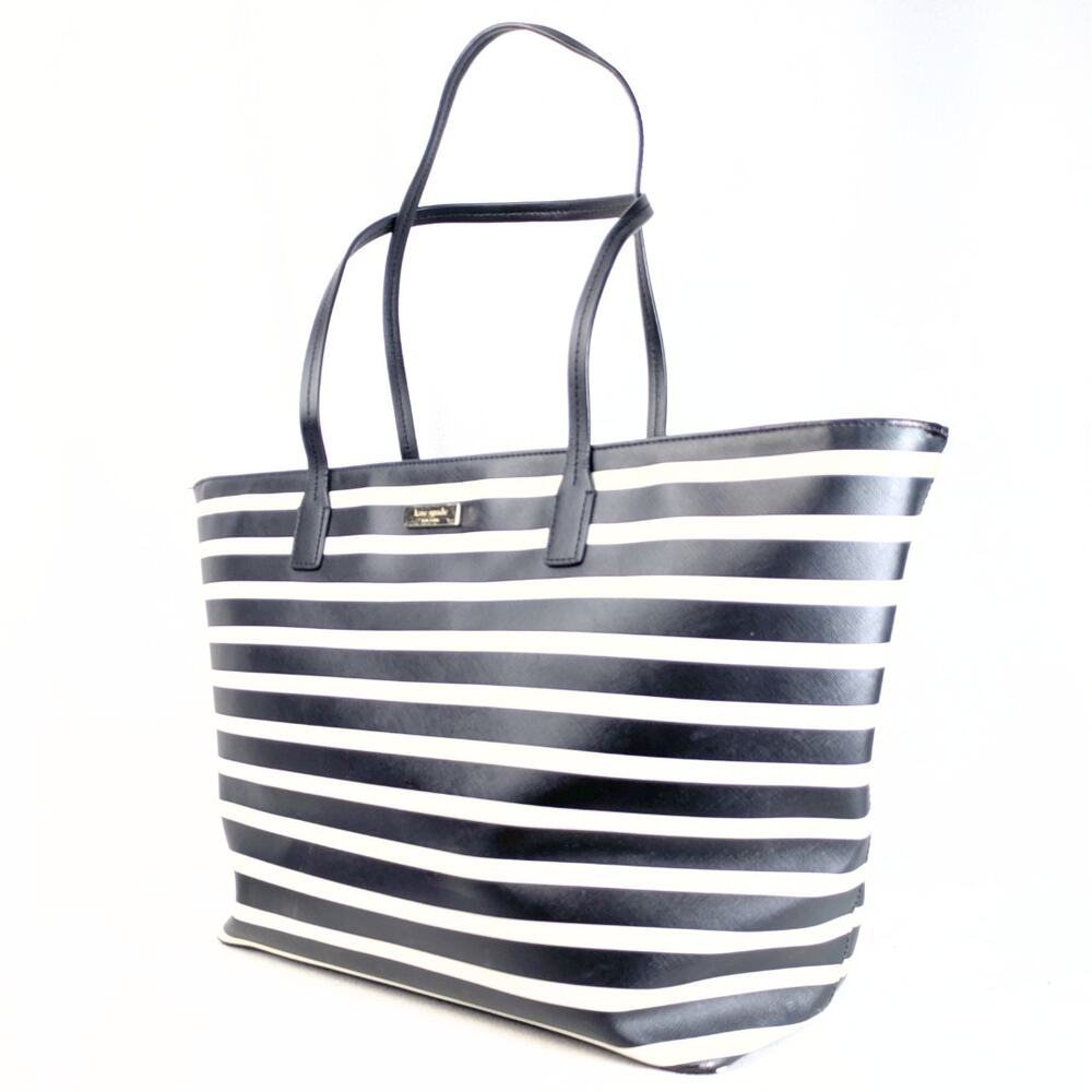 Pre-owned Kate Spade Shore Street Sailing Stripe Margareta Tote Shoulder Bag